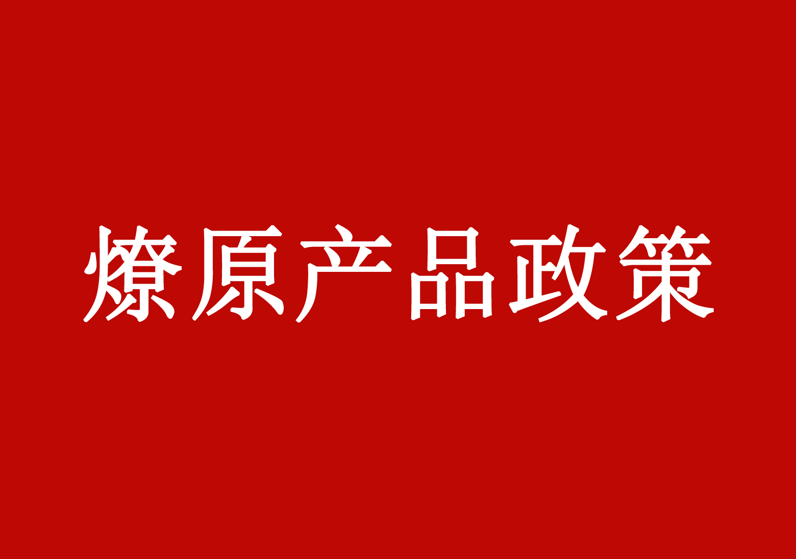 燎原产品政策-宁夏朝炎星际